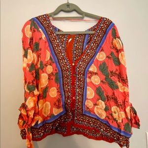 Free People oranges crop top